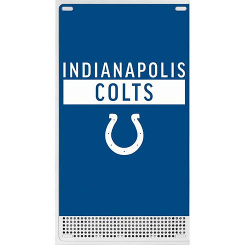 NFL Indianapolis Colts Blue Performance Series Xbox Series S Console Skin